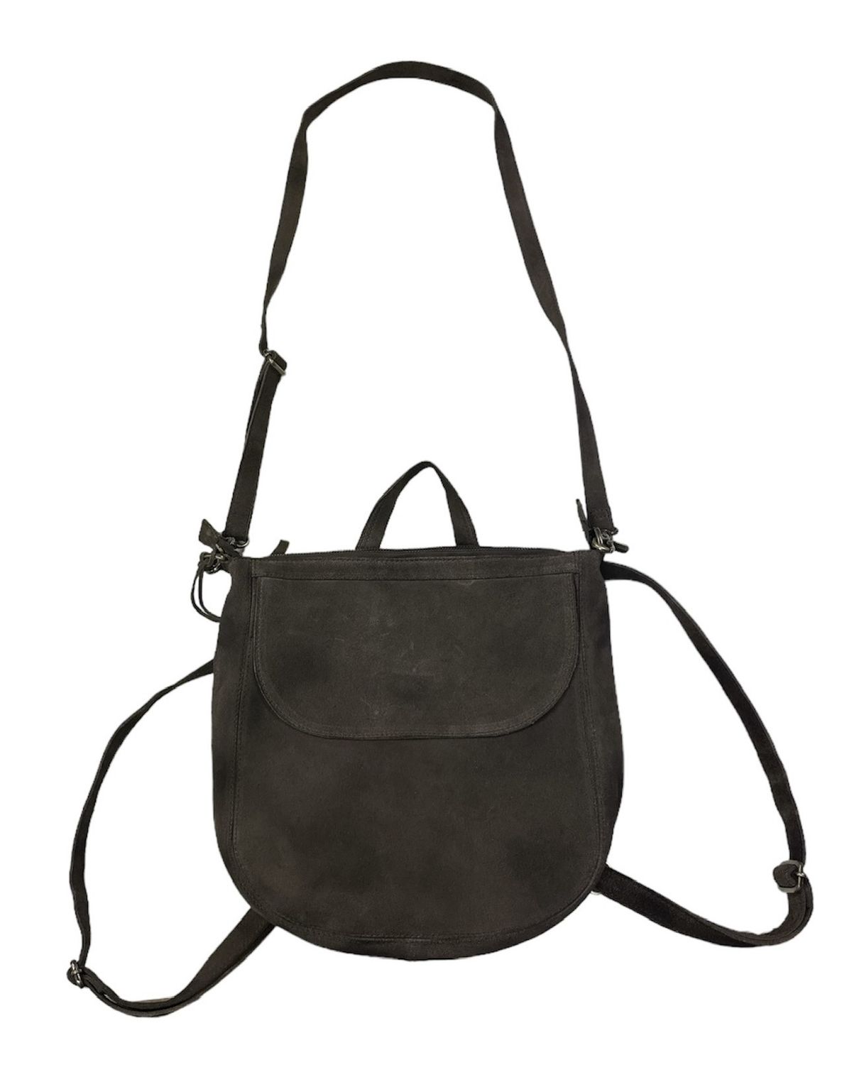 SL094 "Slone" Suede Backpack/Tote, Colour: Brown