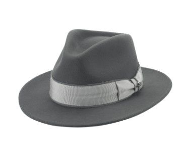 BR0014A Furore Fedora, Colour: Ash, Size: Medium