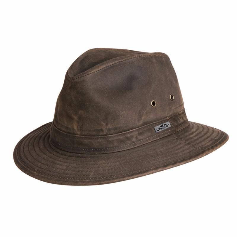 Y1085 Indy Water Resistant Hat, Colour: Brown, Size: Medium