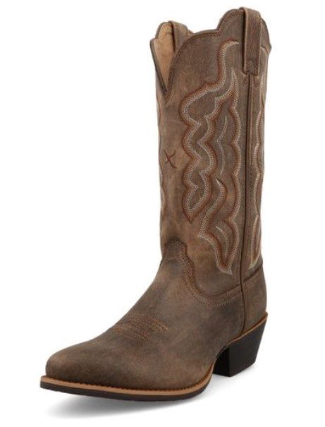WWT0040 Dist. Western Boot, Colour: Dist Brown, Size: 6B