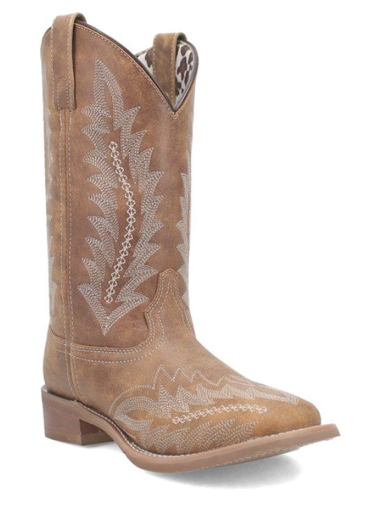 5717 Cheyenne Square Toe Boot, Colour: Tan/Cream, Size: 6M