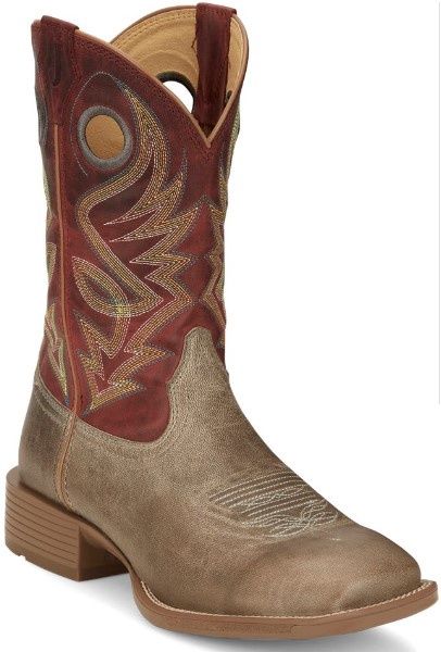 UN7151 Pickett Grey Goat Boot, Colour: Grey/Red, Size: 7D