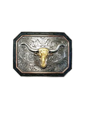 A37057 Longhorn Rectangle Buckle