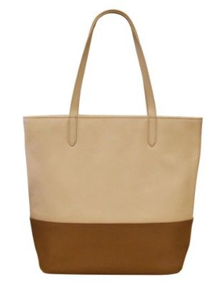 6728 North/South Two Tone Tote