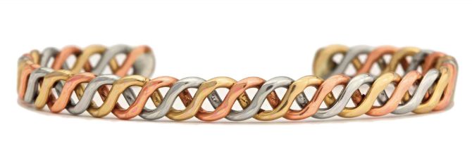 Icon(15) Bracelet, Colour: Copper/German Silver/Brass, Size: Medium