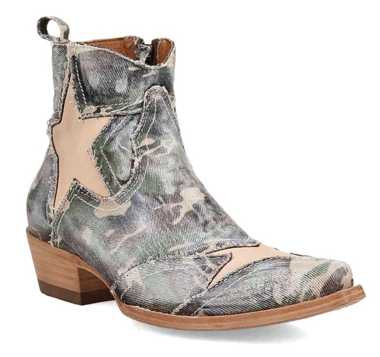 DP7110 Stardust Camo Denim Shortie, Colour: Camo Denim, Size: 6.5M
