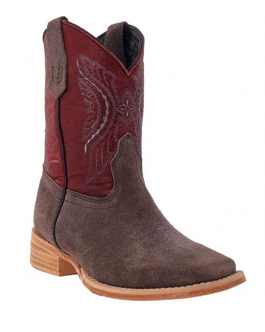 RWK104 Roughout Square Toe Boot, Colour: Charcoal, Size: 11D