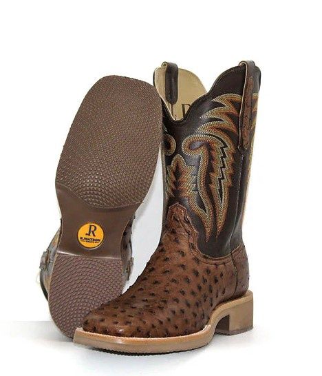 RW4541-2 Kango Full Quill Ostrich Boot, Colour: Kango Ostrich, Size: 9D