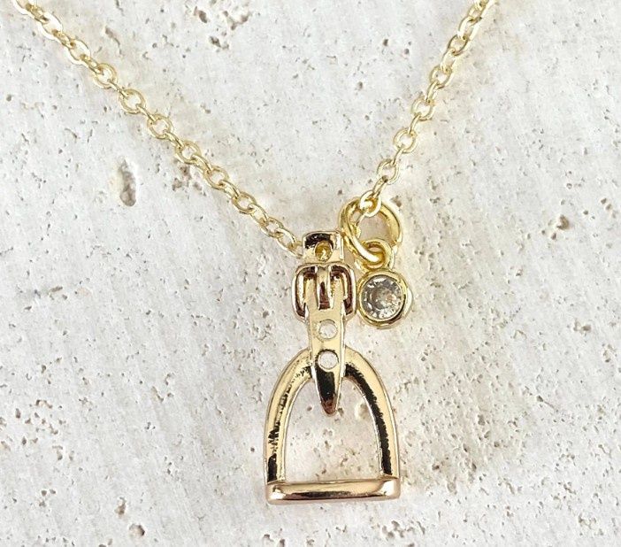 N25139 Stirrup Necklace, Colour: Gold