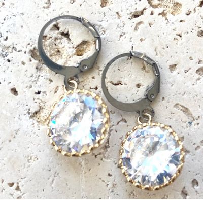 E24004 Crystal Gold Earring