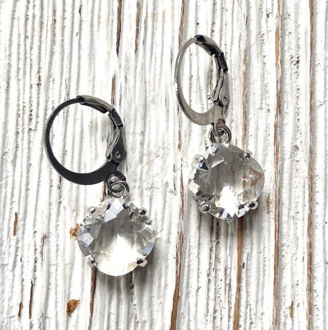 E24018 Crystal Earring, Colour: Sil/Crystal