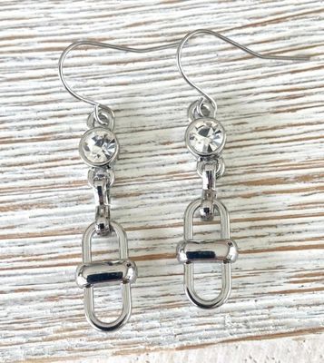 E25045 Equestrian Chain Link Earring