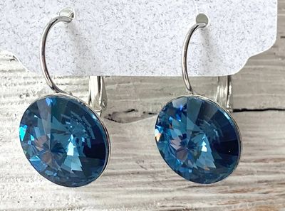 E22121 Montana Blue Crystal Earring