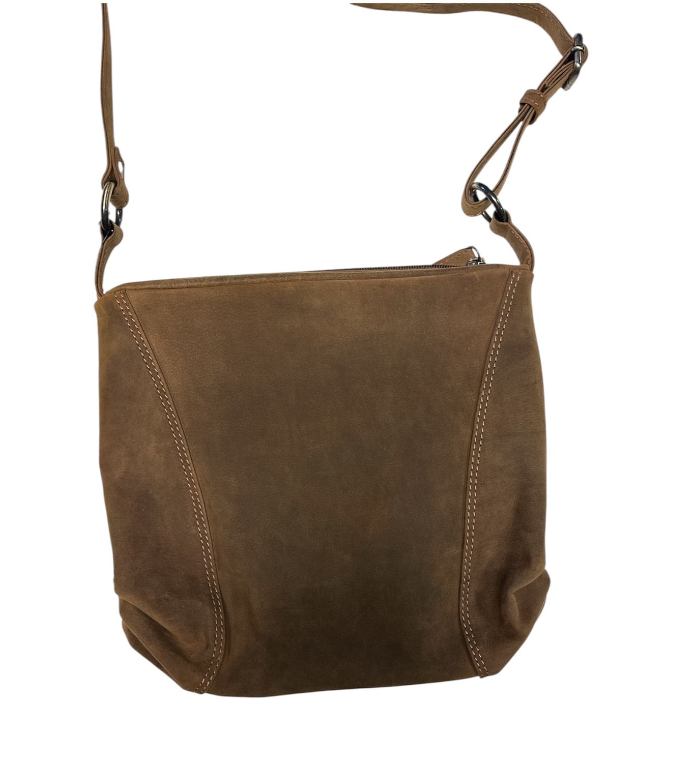 177017 Triple Compartment Crossbody, Colour: Dist Brown