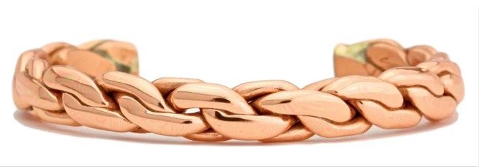 Copper Chain (694) Bracelet, Colour: Copper, Size: Large