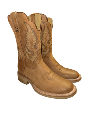 RW8504-4 Tan Wide Round Toe Boot