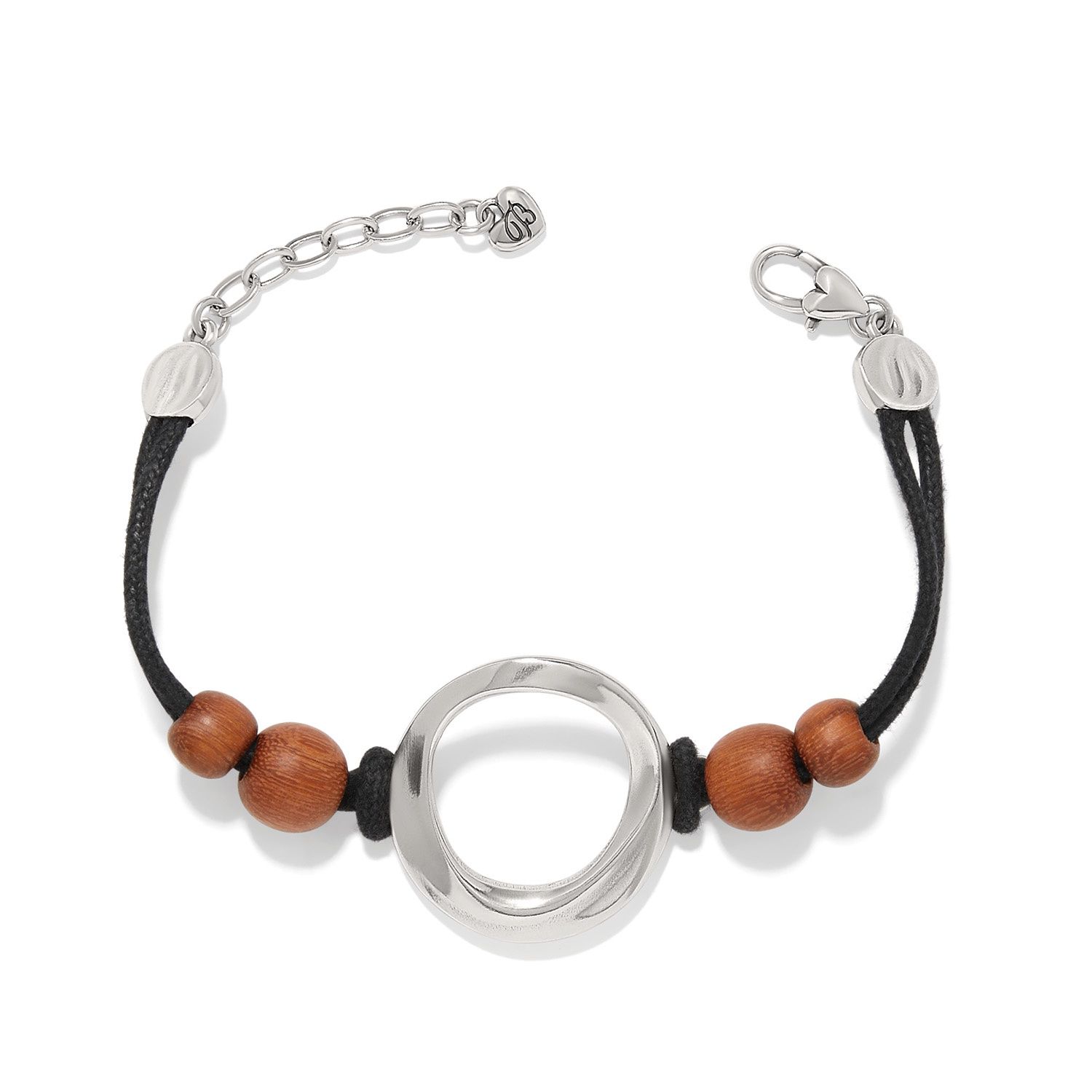 JF0451 Cascade Rio Wood Ring Bracelet, Colour: Blk/Brown