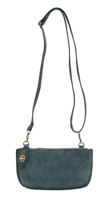 L8357 Faux Suede Mini Crossbody Wristlet