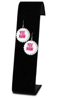D460020930 Yee Haw Bottle Cap Earrings