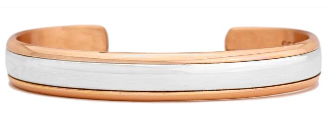 Inner Silver (650) Copper/Silver Bracelet, Colour: Sil/Copper, Size: Large