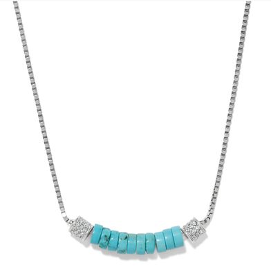 JM0284 Meridian Petite Station Turquoise Necklace