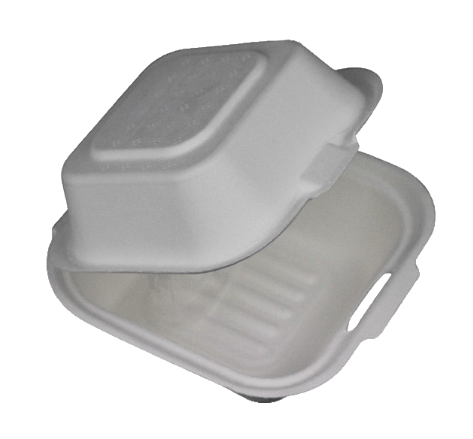 6&quot;X6&quot; BIONATURE  STYRO HINGE CONTAINERS (10PCS)