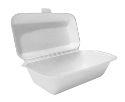 STYRO 8&quot;X4&quot; HINGE CONTAINER