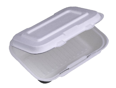 9&quot;X6&quot; BIONATURE  STYRO HINGE CONTAINERS