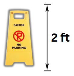 No Parking Foldable Sign