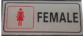 Aluminum Female Sign