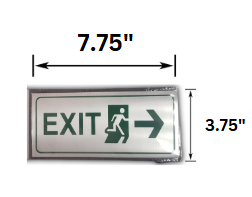 Aluminum Exit Sign
