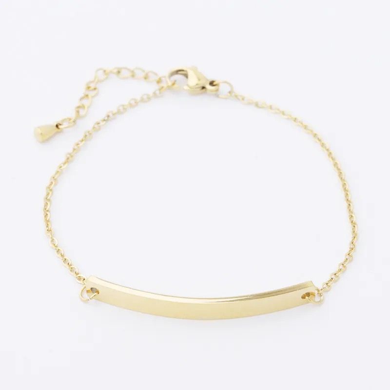 TITANIUM STEEL GOLD PLATED BRACELET