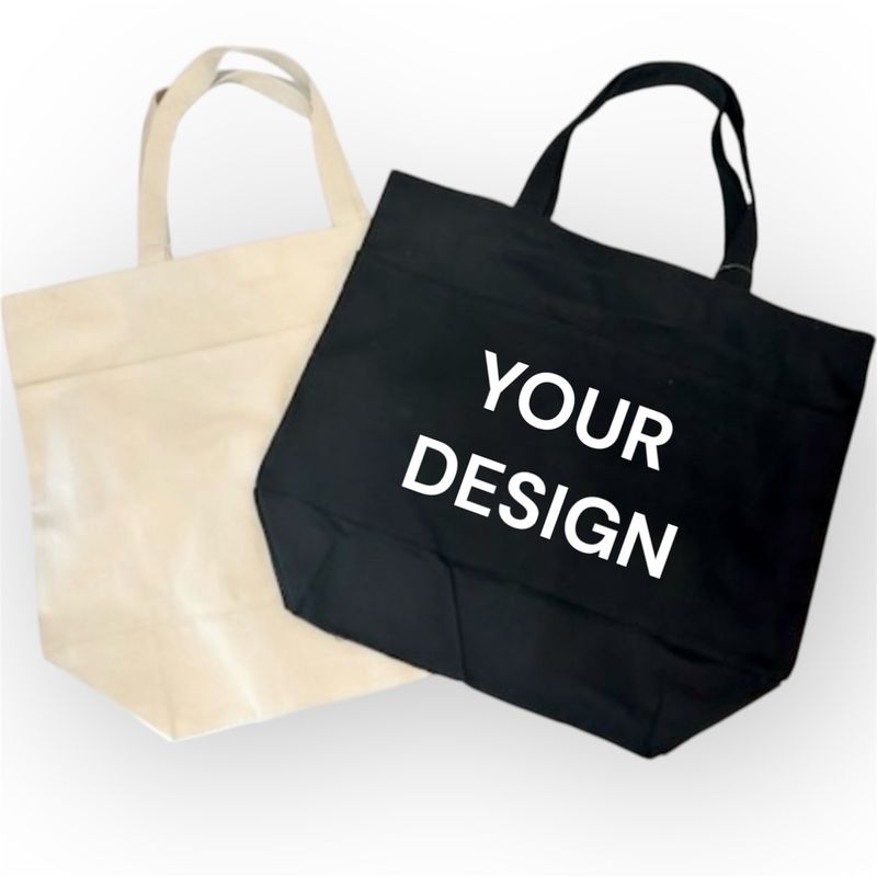 XL TEXT ONLY TOTE BAG