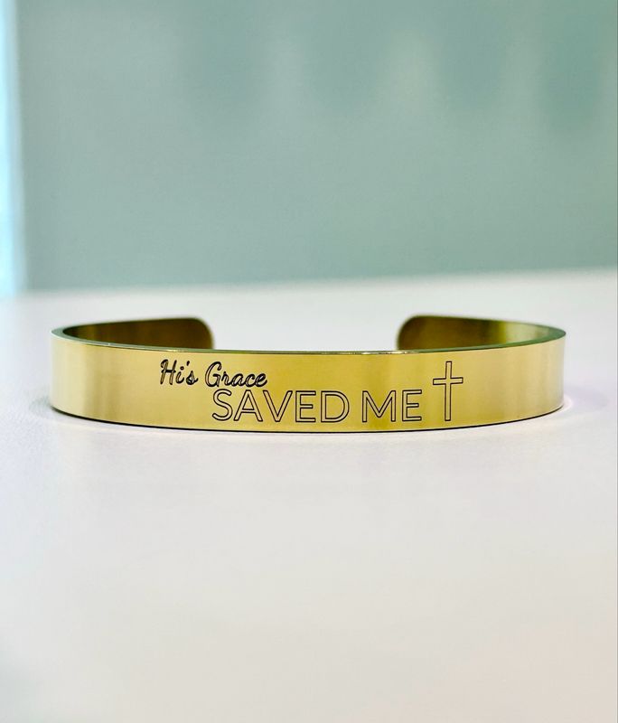 HIS GRACE SAVED ME BANGLE