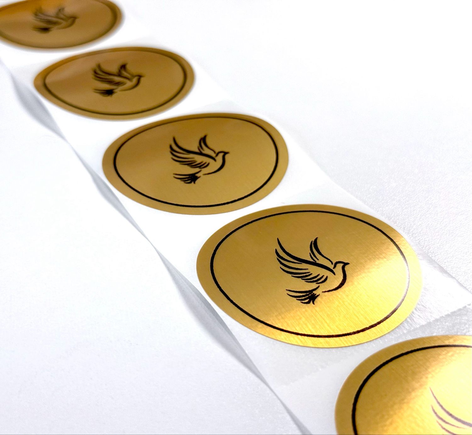 ROUND METALLIC STICKERS