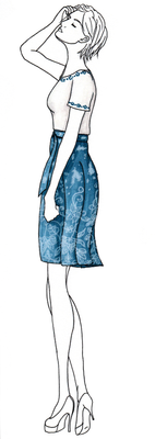 Wrap Skirt Pattern #12571 - Printed