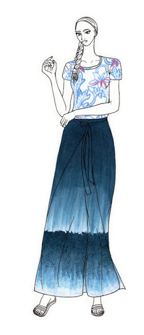 Wrap Skirt Pattern #12271 - Digital