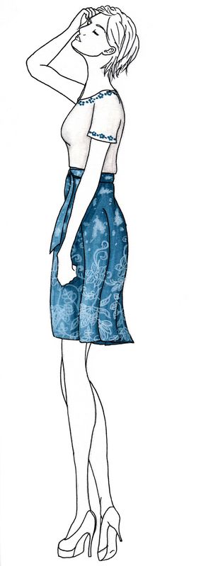 Wrap Skirt Pattern #12571 - Printed Wrap Skirt Pattern #12571 - Printed