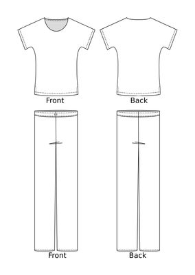 Scrubs Pattern #33101 - Printed