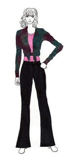 Jeans Pattern #12301 - Printed