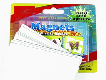 Magnetic Business Card Blanks (2 Magnetic Business Card Blanks (2"x3.5") w/Adhesive Backed