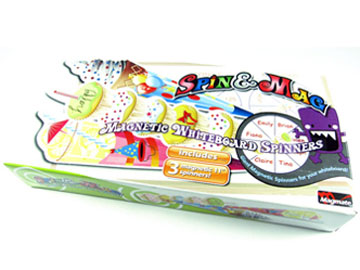 "SPIN & MAG" Whiteboard Spinners (Ice Cream Set)