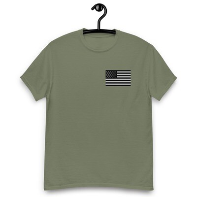 Tiburon Police Patriotic Subdued Men&#39;s Classic Tee