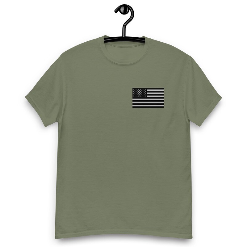 Tiburon Police Patriotic Subdued Men&#39;s Classic Tee