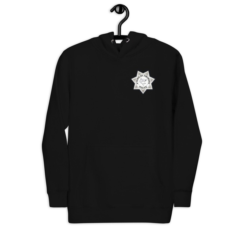 Tiburon Police Simple Badge Unisex Hoodie