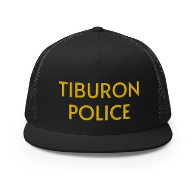 Tiburon Police Snapback Trucker Cap