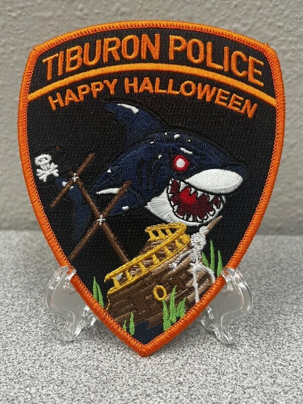 Tiburon Police Department Halloween Patch.
