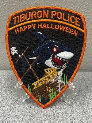 Tiburon Police Department Halloween Patch.
