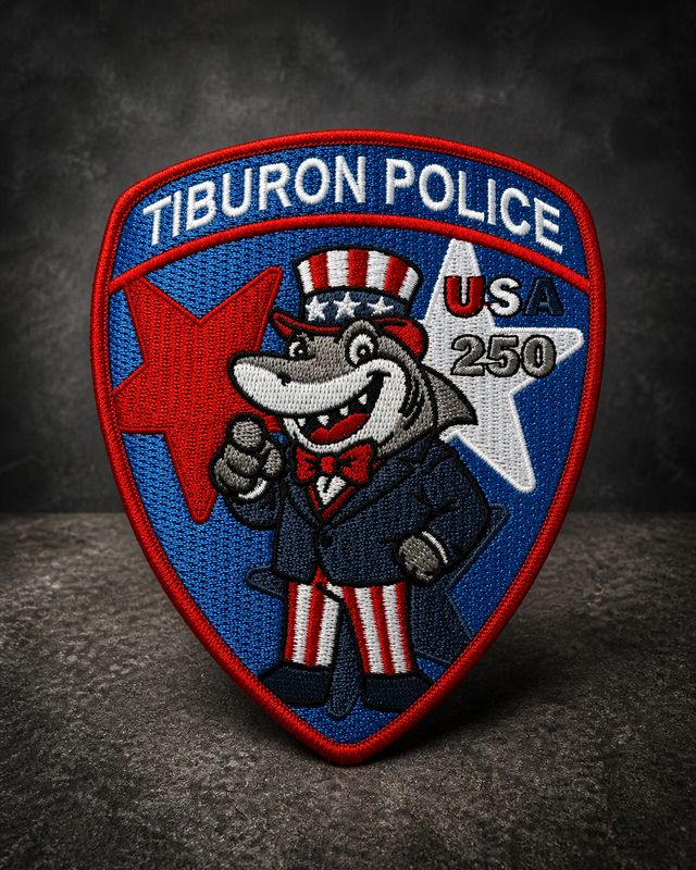 Tiburon Police Department USA 250 Patch