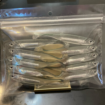 Custom Flash Foil 3.9” Soft Silver Shiners. 10pcs/pack